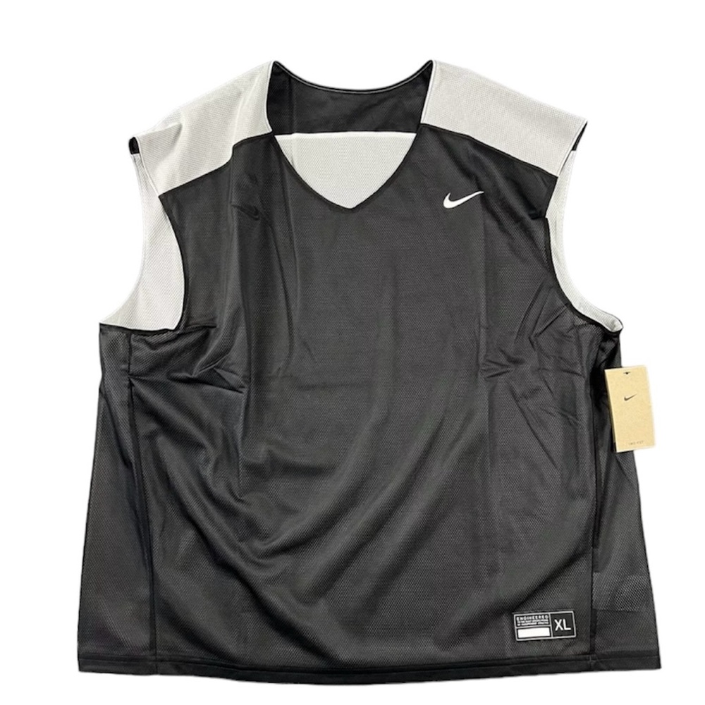 Nike Lacrosse Reversible Performance Training Jersey Men Black Size BQ3129-012